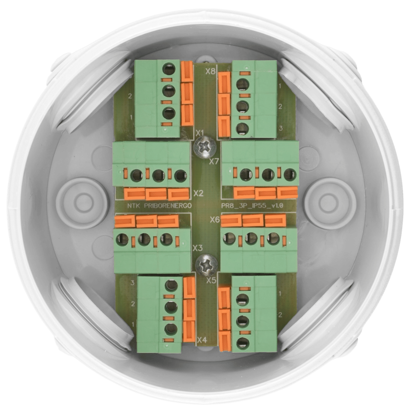 Разветвитель интерфейса RS-485/422 ПР-8-3П IP55