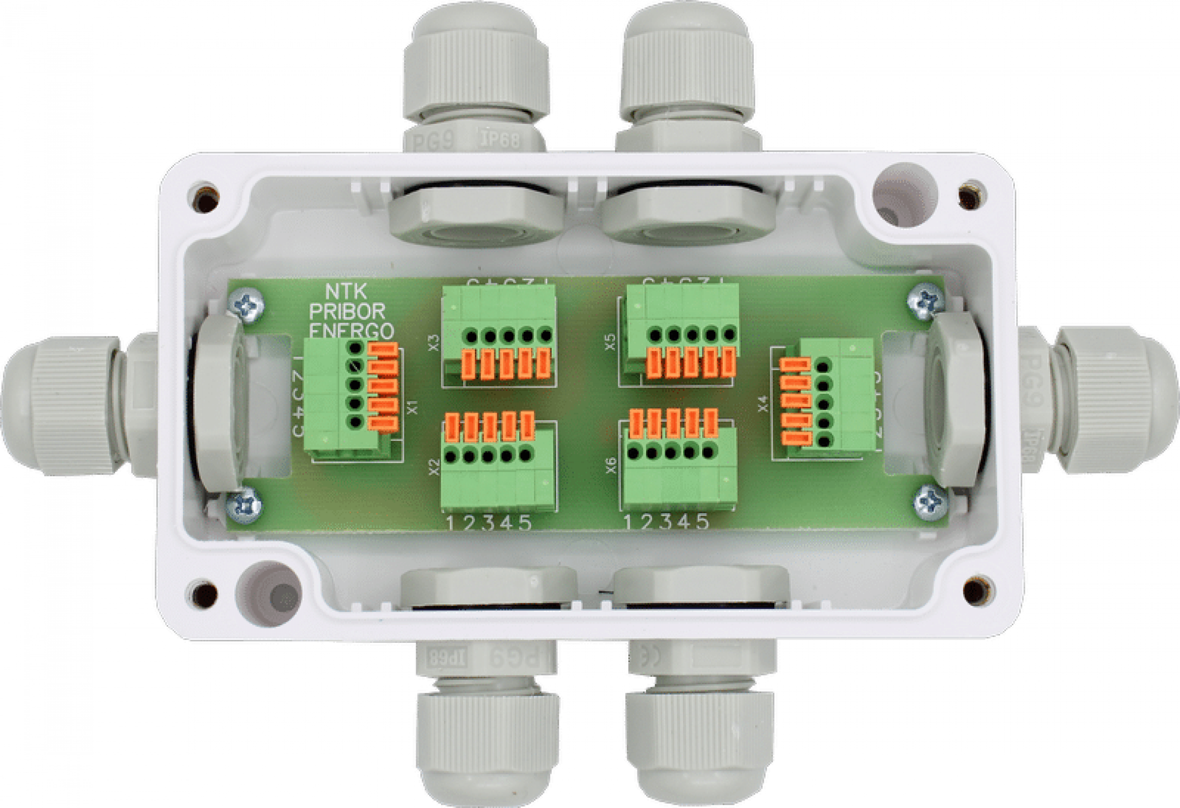 Разветвители интерфейса ПР-6СР rs 485 с установленными терминаторами 120 Ом.