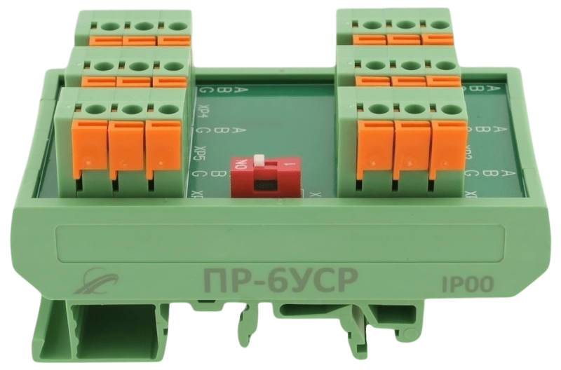 Разветвитель интерфейса RS-485 ПР-6УСР IP00