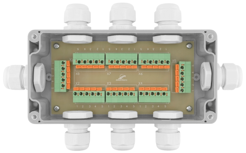 Разветвитель интерфейса RS-485/422 ПР-8У IP65