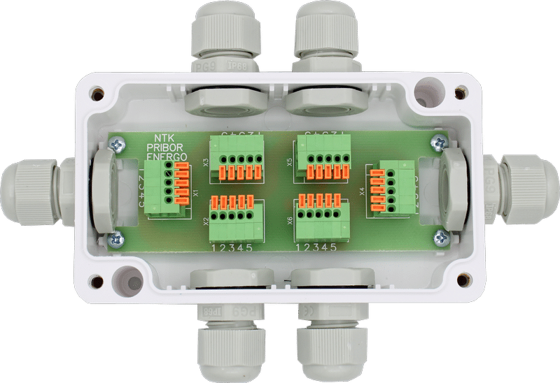 Разветвители интерфейса ПР-6СР rs 485 с установленными терминаторами 120 Ом.
