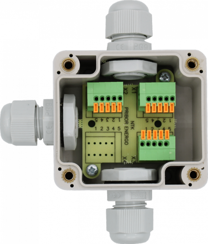 Разветвители интерфейса ПР-3СР RS-485 с установленными терминаторами 120 Ом.